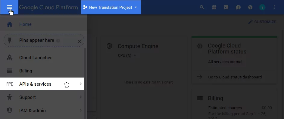 Generate Google Translate API Key - TranslatePress