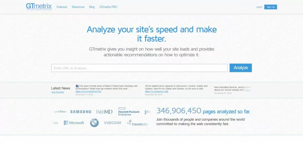 gtmetrix helps you measure multilingual site speed