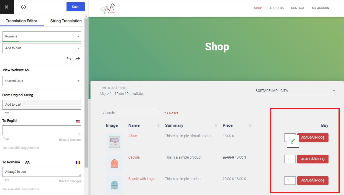 Translate WooCommerce Add to Bascket button