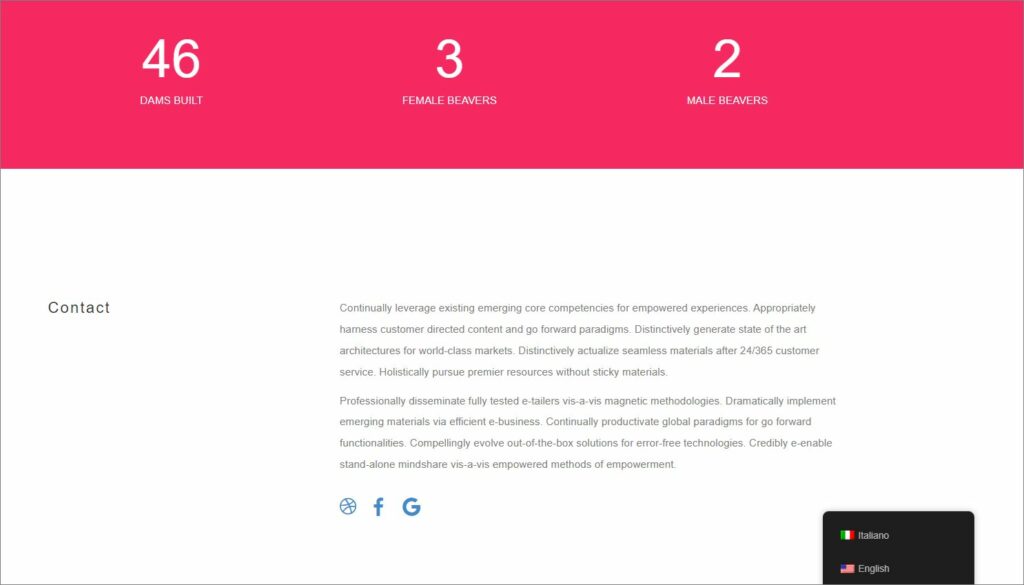 Page created with Beaver Builder with the TranslatePress floating language switcher.