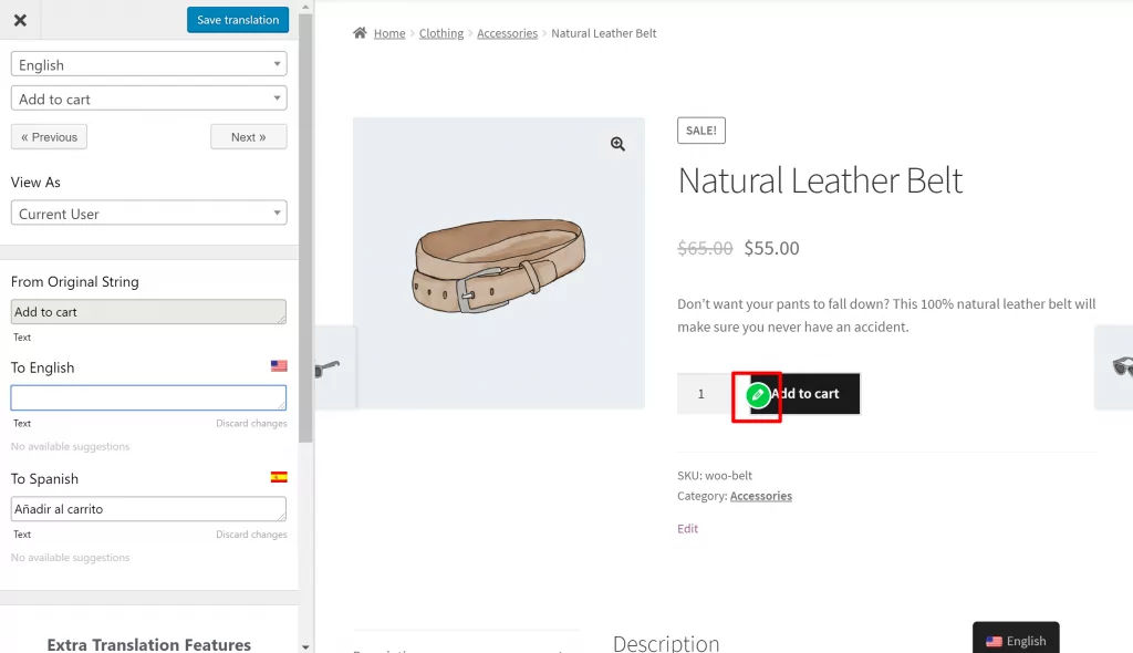 Editing the add to cart button in WooCommerce