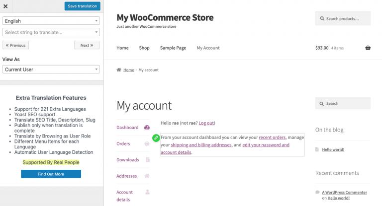 Woocommerce My Account Translatepress 2586