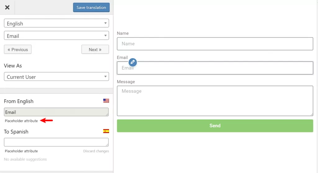 How to translate Elementor form