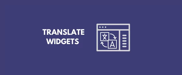 Translate Widgets in WordPress tutorial