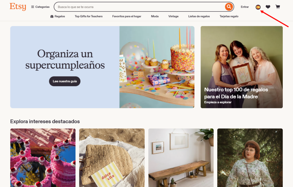 Etsy-frontpage-in-spanish-multi-language-store-example
