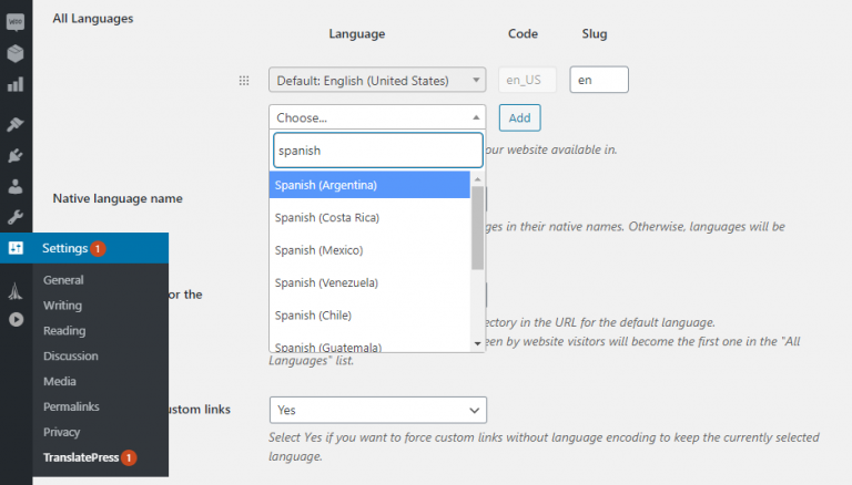 wordpress how to make multi language site