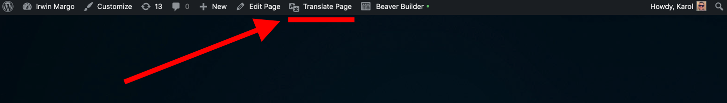 Beaver Builder translate page
