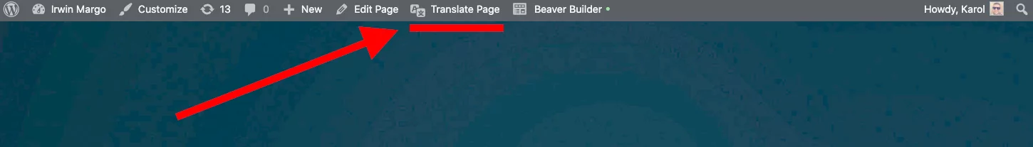 Beaver Builder translate page