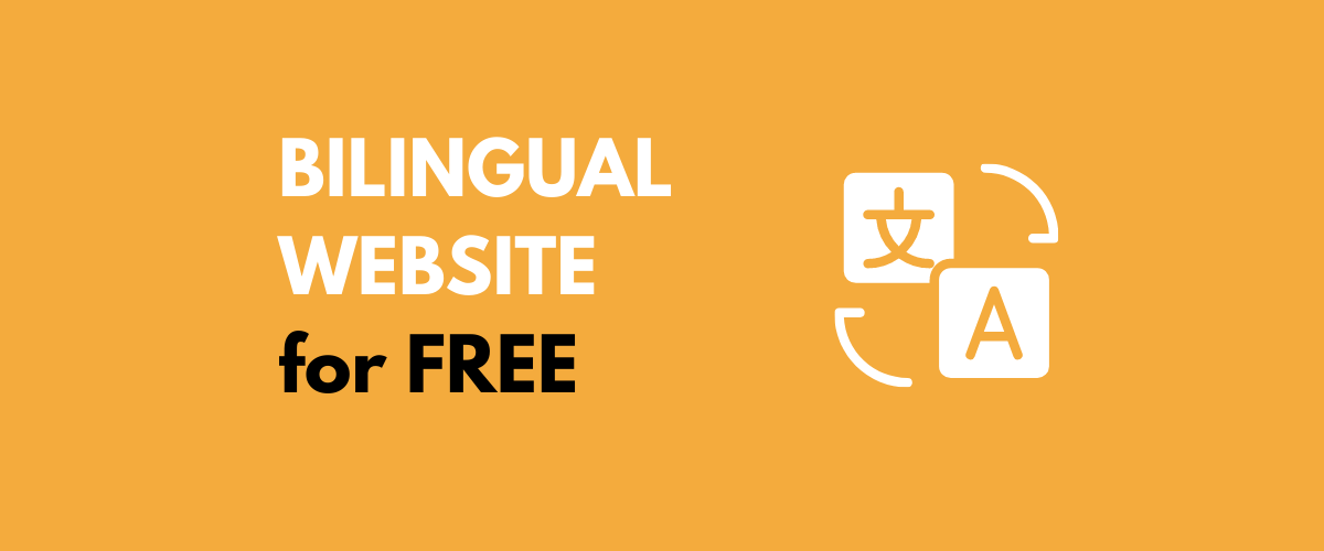 Bilingual website for free in WordPress