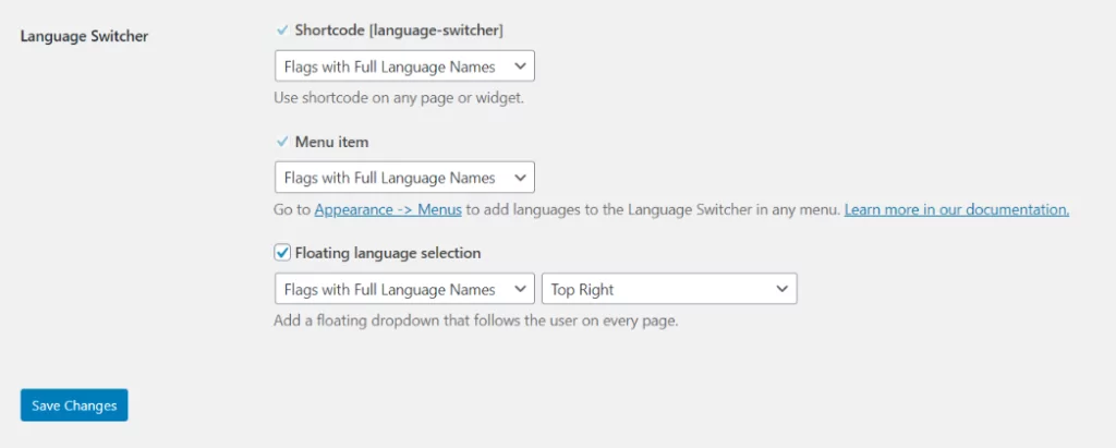 Language Switcher for your Bilingual website