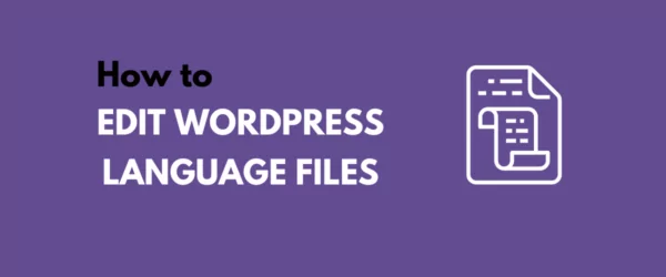 WordPress Language Files tutorial