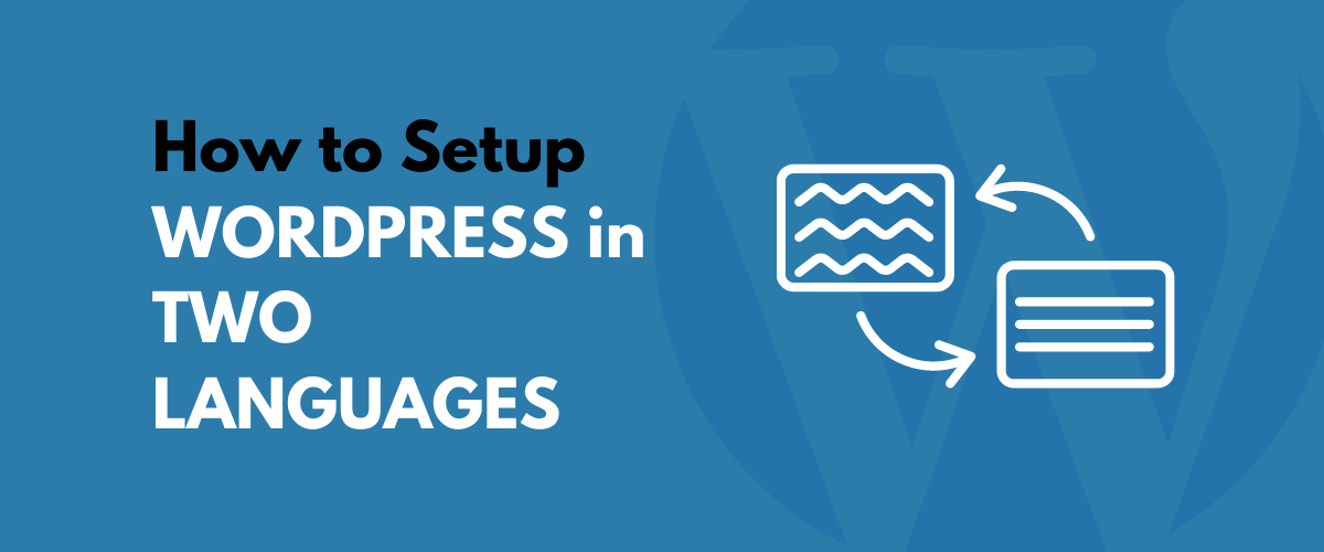 WordPress two languages setup