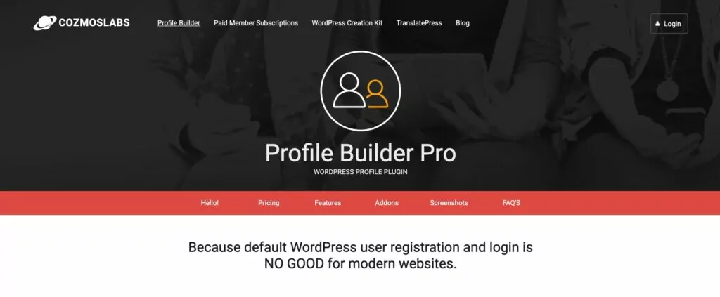 WordPress multilingual forms: Profile Builder