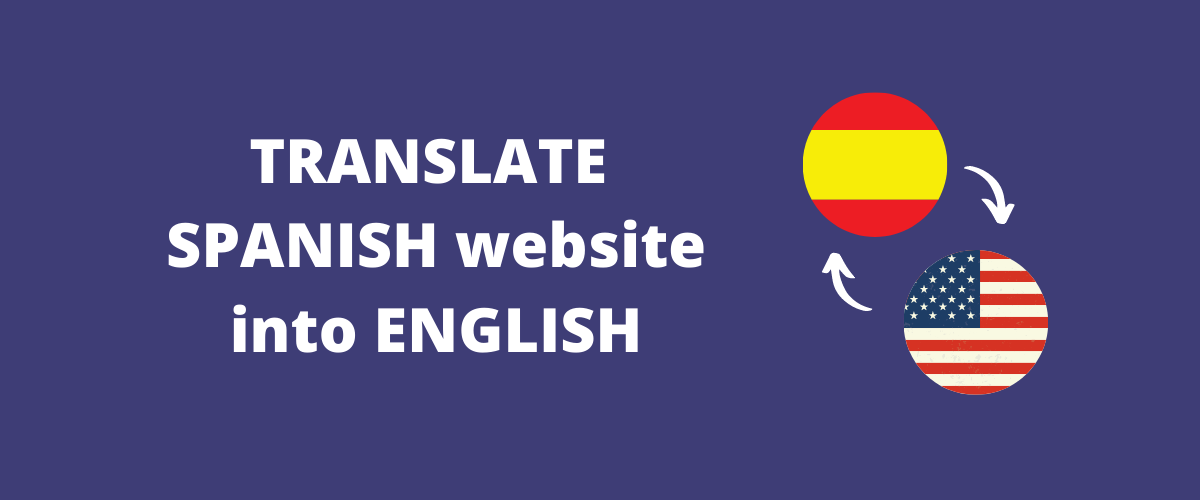 How to Translate your Spanish website into English