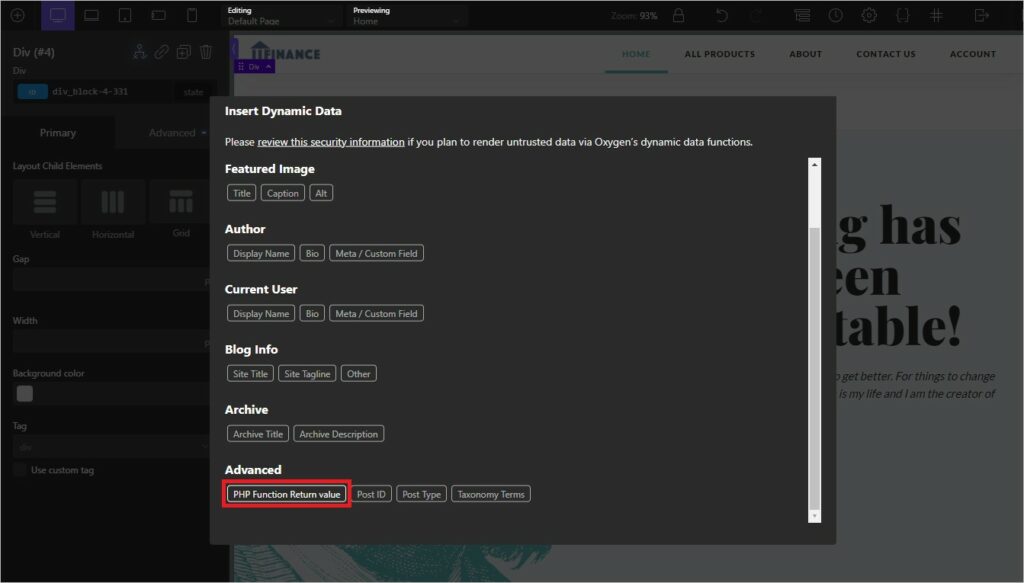 Oxygen Restrict by Language - Choose PHP Function
