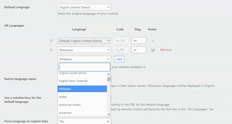 How to add extra languages to your site