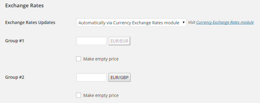 Booster exchange rates in WooCommerce multi currency