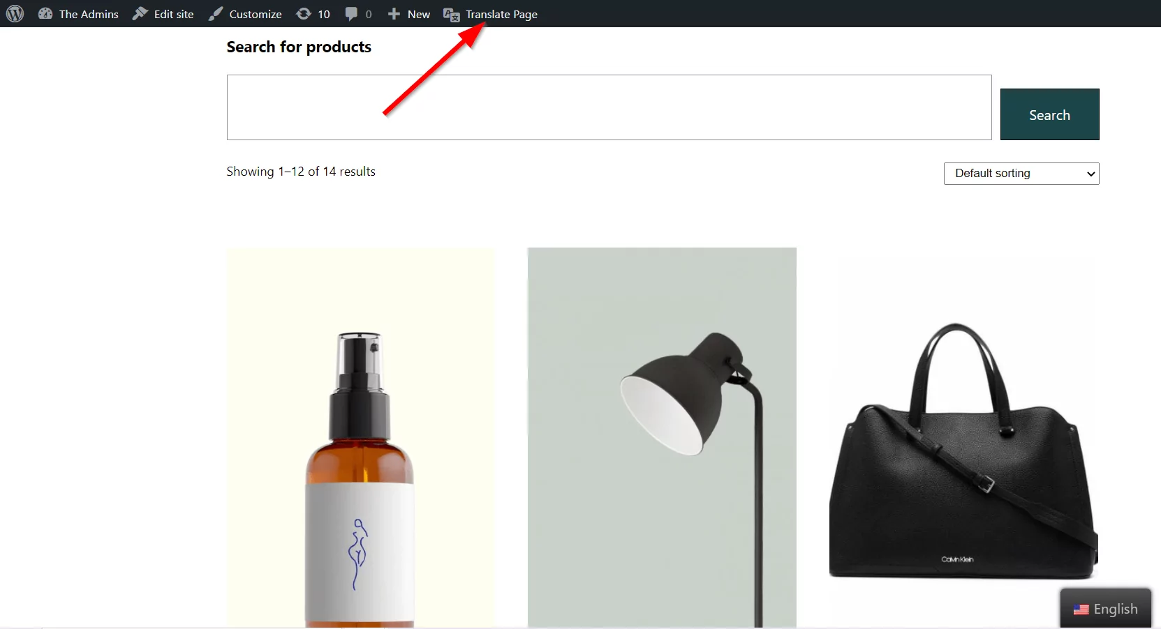translatepress translate page with wordpress plugin text strings