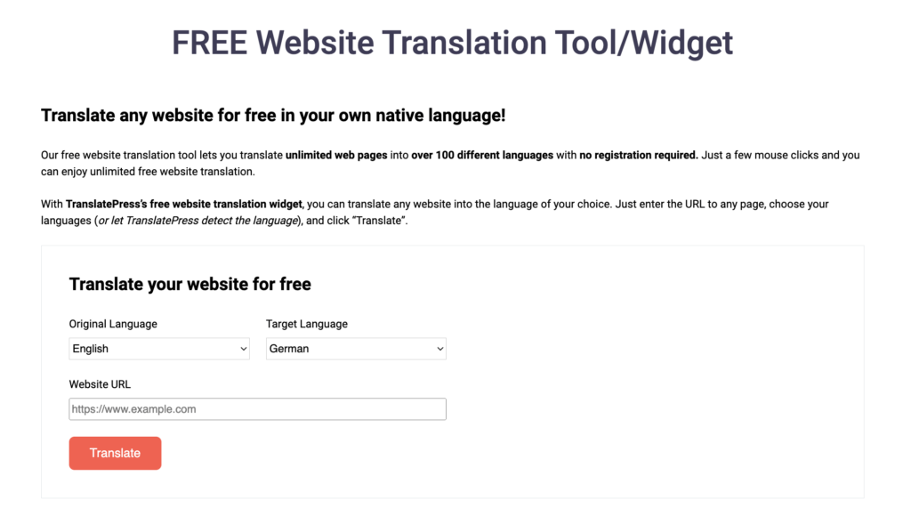 How to Translate a Whole Page of Your Website