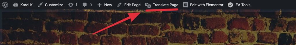 translate page and set the locale vs language