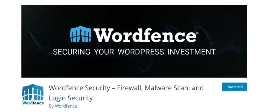 screenshot of Wordfence plugin site