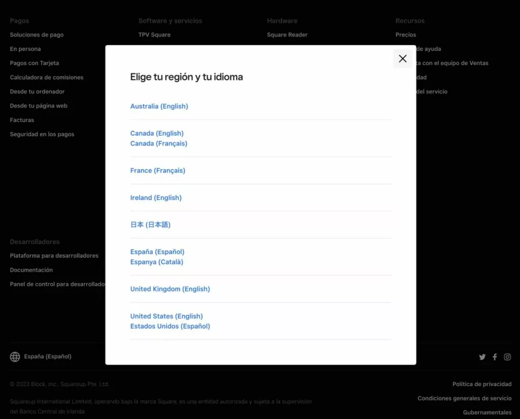 Square region picker