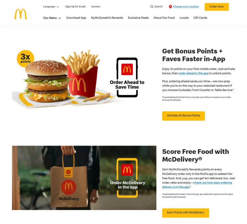 mcdonalds website us