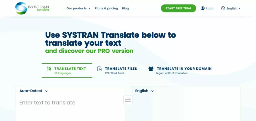 systran translate machine translation software