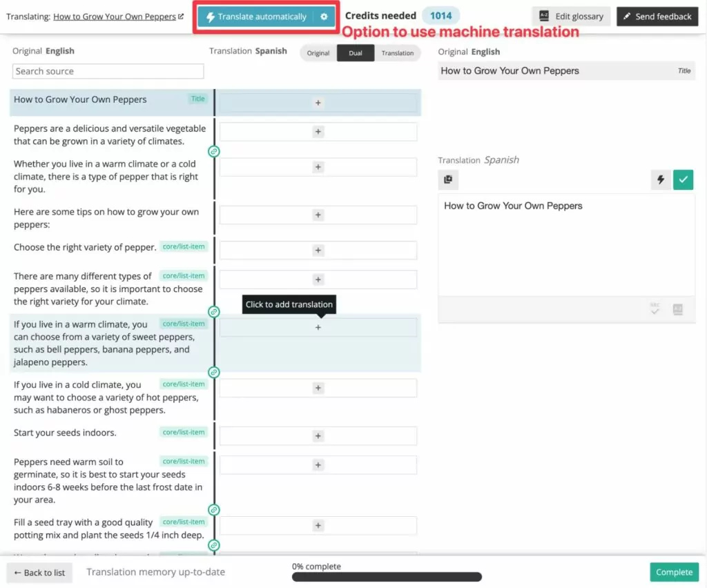 WPML advanced translation editor