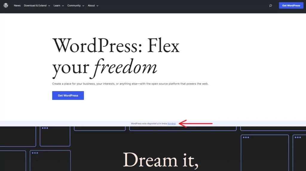 WordPress-frontpage-with-language-switcher.png