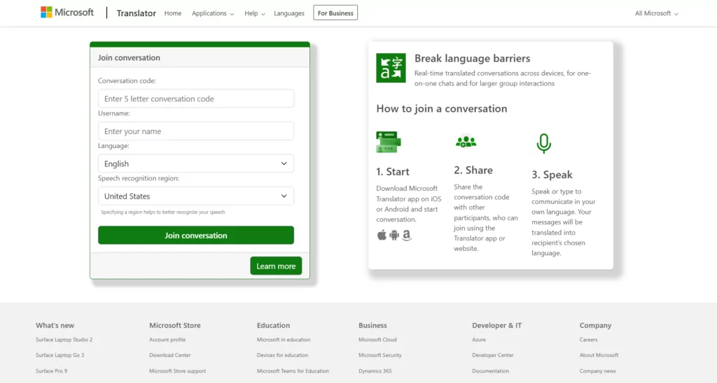 Comparison between the GUI of Google Translate before (left) and after