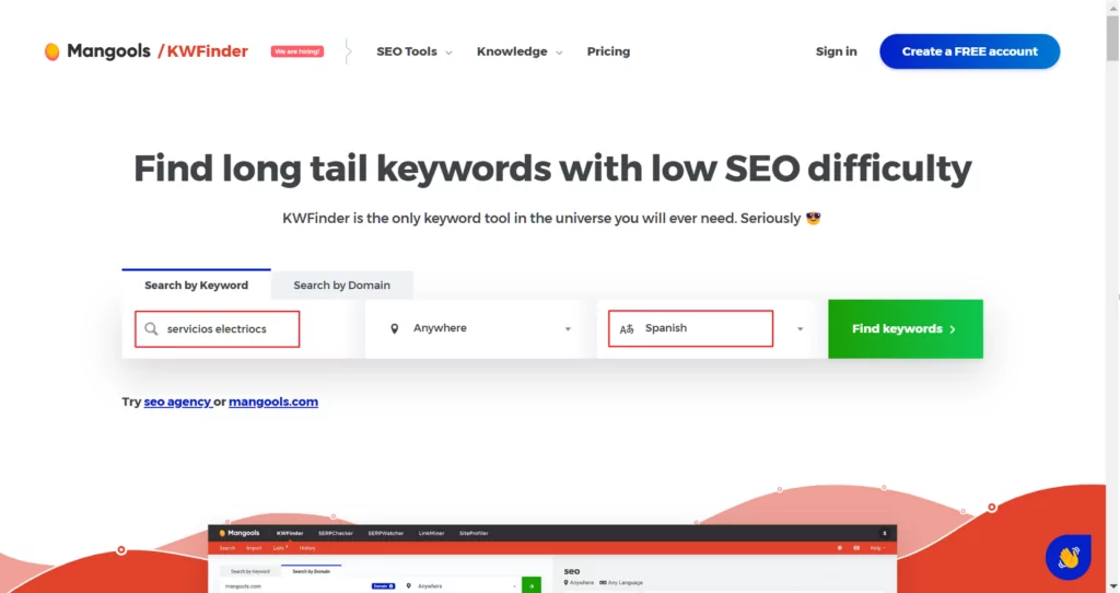 mangoools keyfinder seo translation
