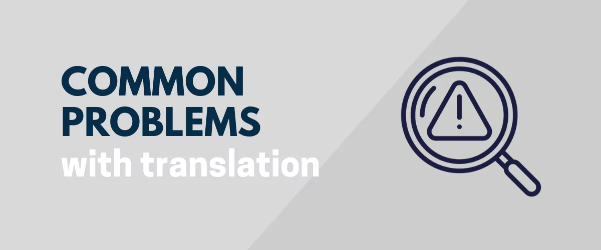 problems with translation