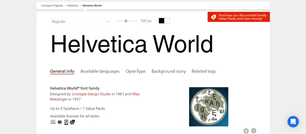 helvetica world multilingual font