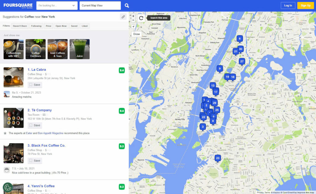 local seo tips: join business directories such as foursquare