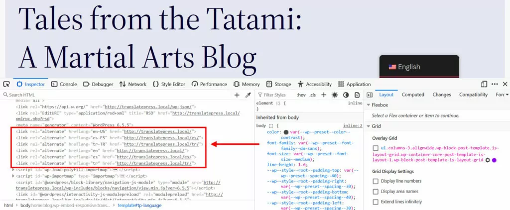 automatic hreflang tags in web page html for international blogging success