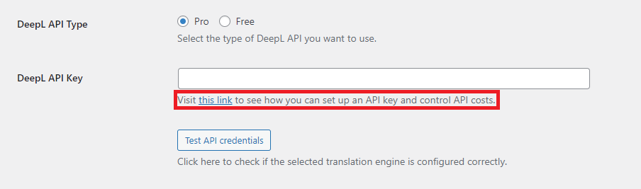 automatic translation api key