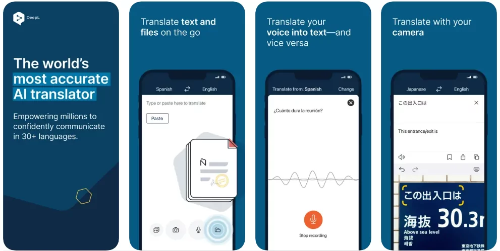 best app for language translation deepl translator