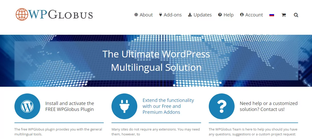 best wordpress multilingual plugin: wpglobus