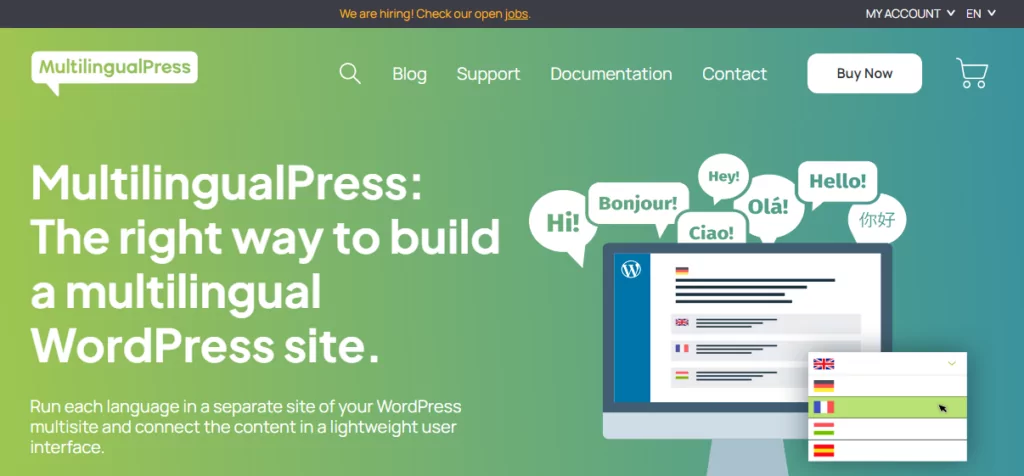 best wordpress multilingual plugin: multilingualpress