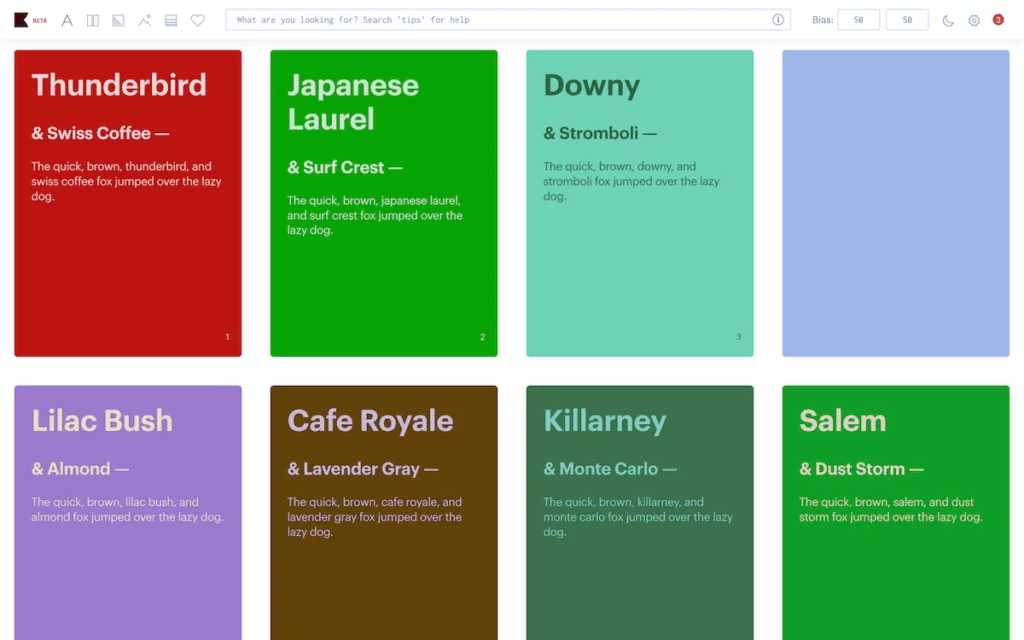 The Khroma AI website.