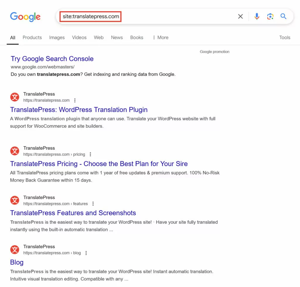site operator search