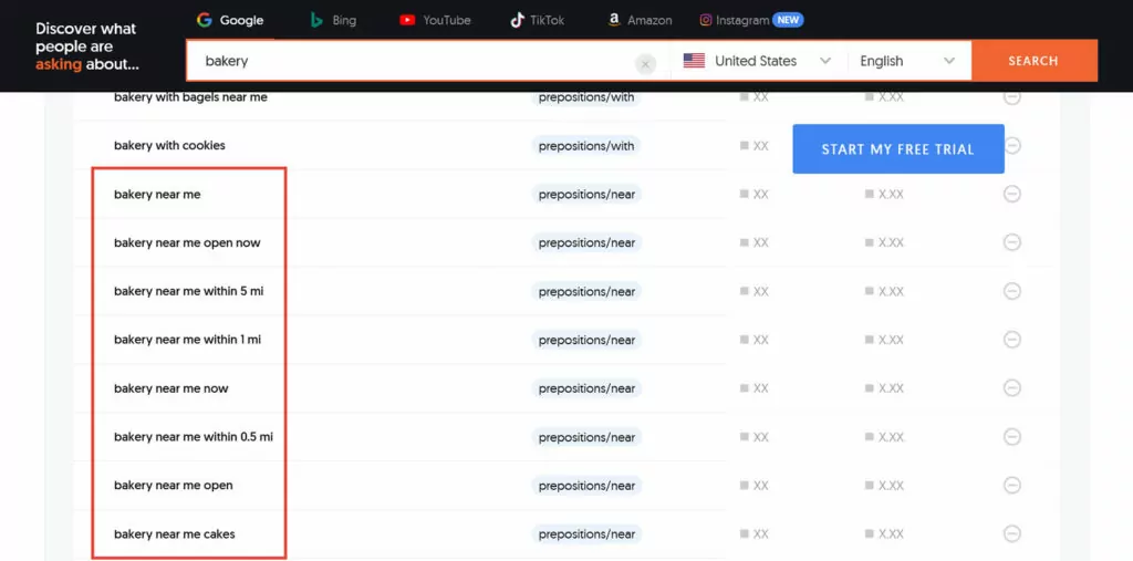 answer the public keywords with local intent