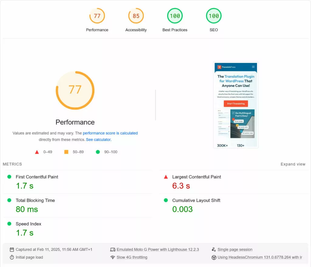 pagespeed insights performance report to help you implement mobile seo best practices
