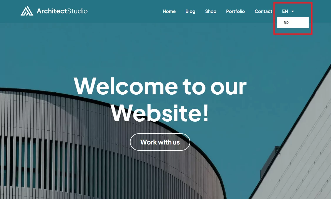 language switcher in menu