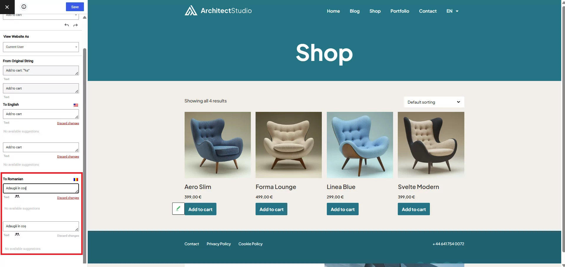 Translating text manually