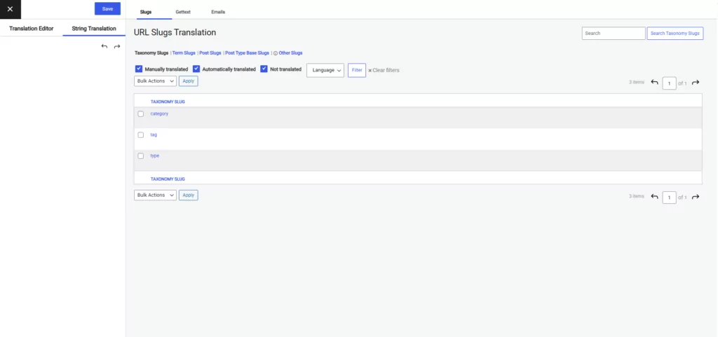 url slug translation in translatepress