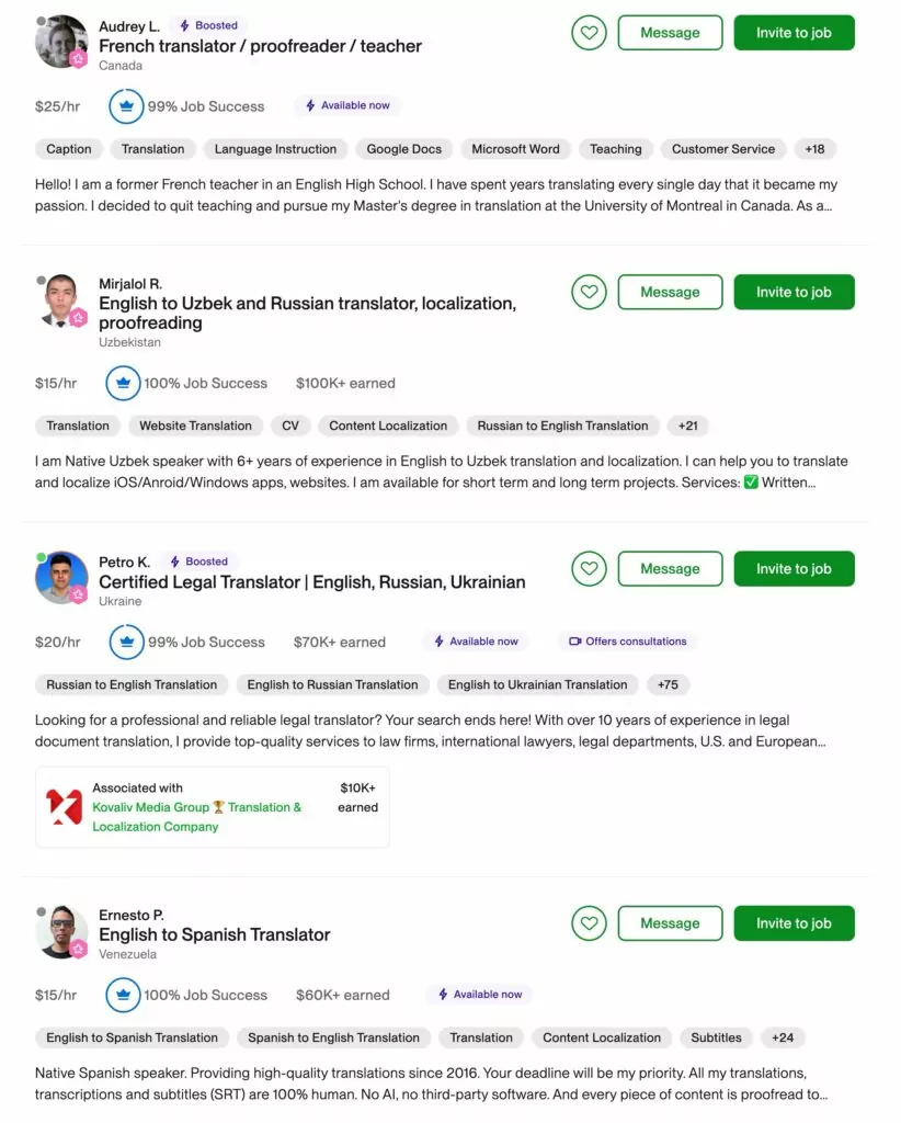 upwork top rated freelancers