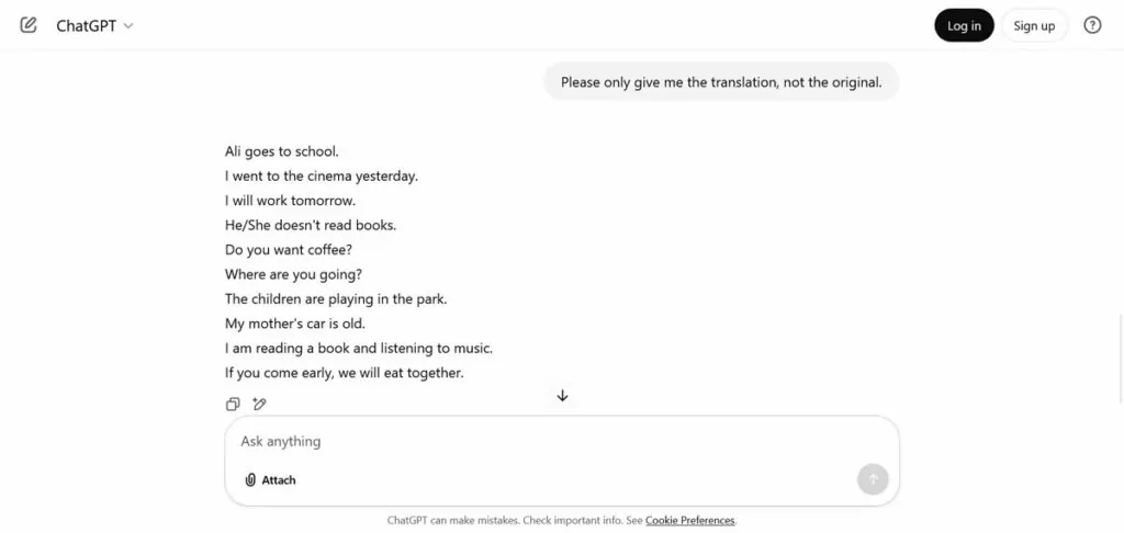 refine chatgpt prompt to get the right output
