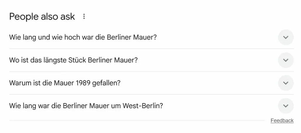 local people also ask section for voice search optimization